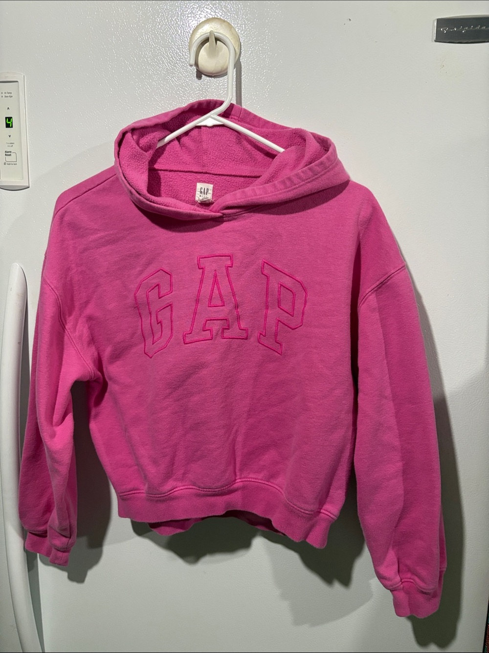 GAP Fuchsia Hooded Sweatshirt with Embroidered Logo